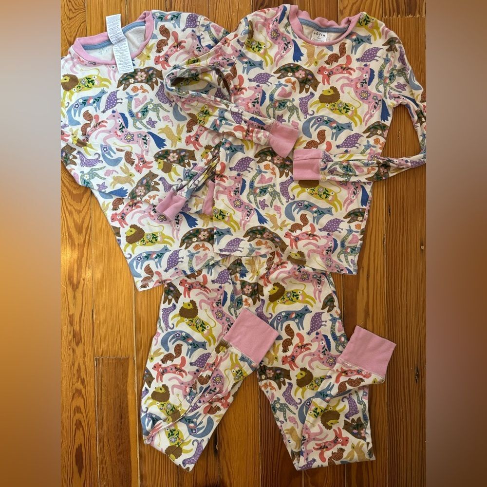 Mini Boden Animal Print Pajamas